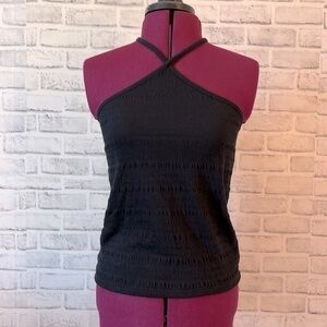 NWOT Old Navy Smocked Crossover Halter Cami Top for Women size L